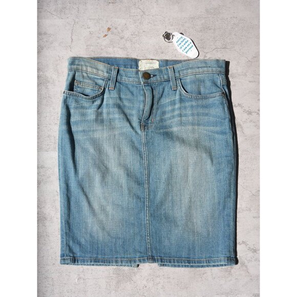 Y2k Denim Faded Skirt - Picture 1 of 3